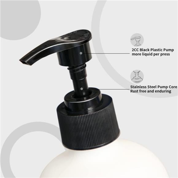 Matte Black Soap Dispenser Bathroom Set, Contains Hand Soap Dispenser and Lotion - Picture 3 of 6